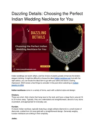 Dazzling Details_ Choosing the Perfect Indian Wedding Necklace for You.docx