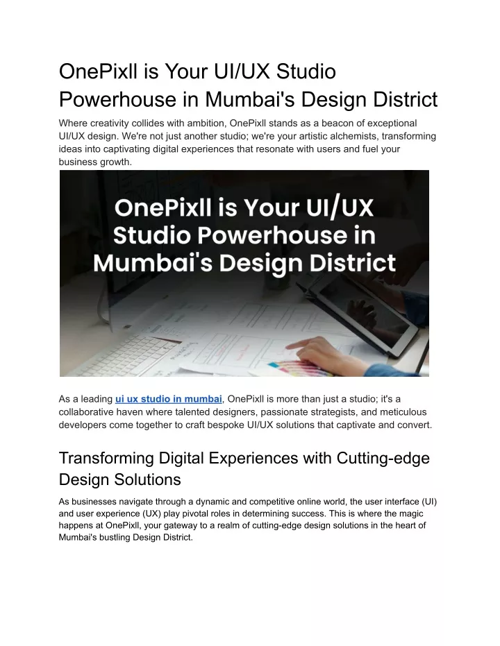 onepixll is your ui ux studio powerhouse