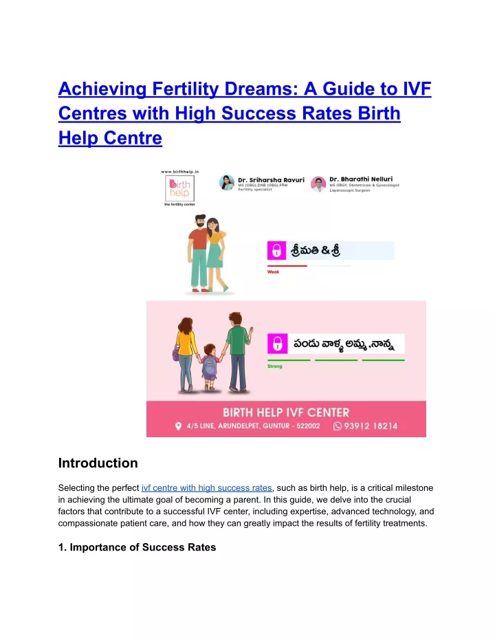 achieving fertility dreams a guide to ivf centres