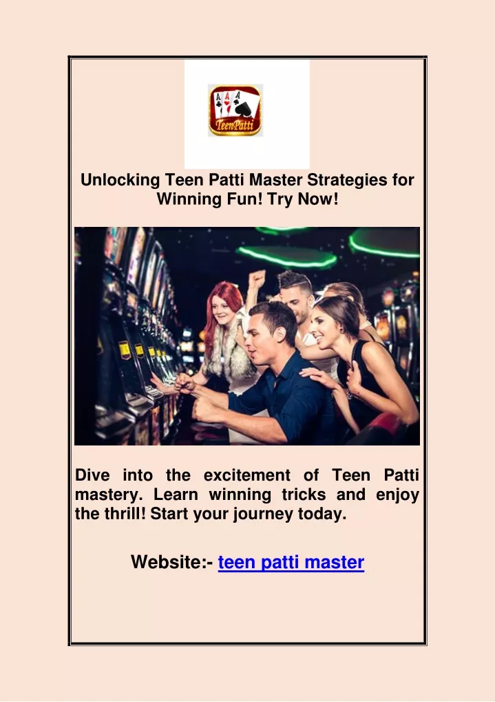 unlocking teen patti master strategies