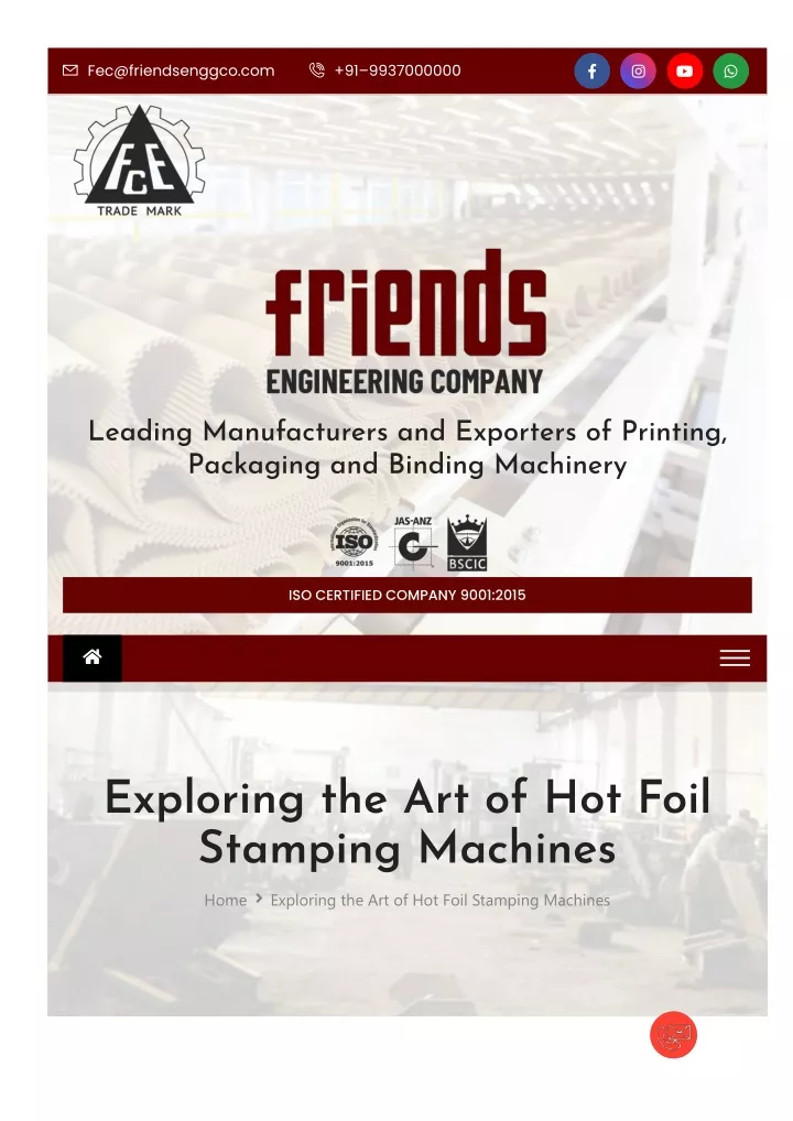 exploring the art of hot foil stamping machines