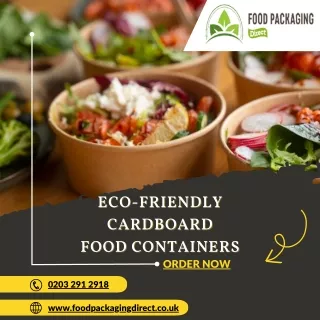 Eco-Friendly Cardboard Food Containers | Food Packaging Direct