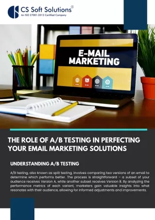 The Role of A/B Testing in Perfecting Your Email Marketing Solutions