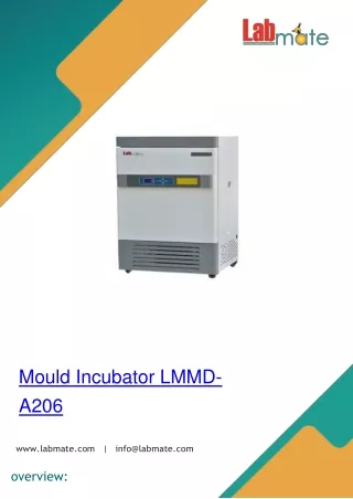 mould incubator lmmd a206
