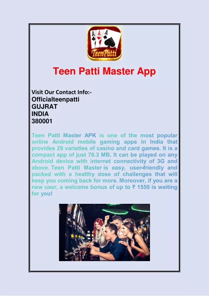 teen patti master app visit our contact info