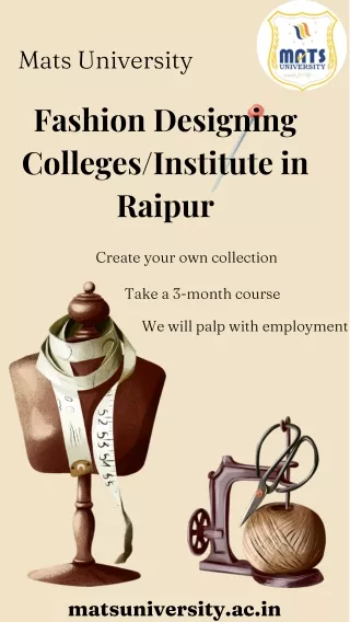Fashion Designing InstituteColleges in Raipur