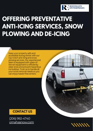 Anti-Icing and Snow Plowing Services - Omaha Snow