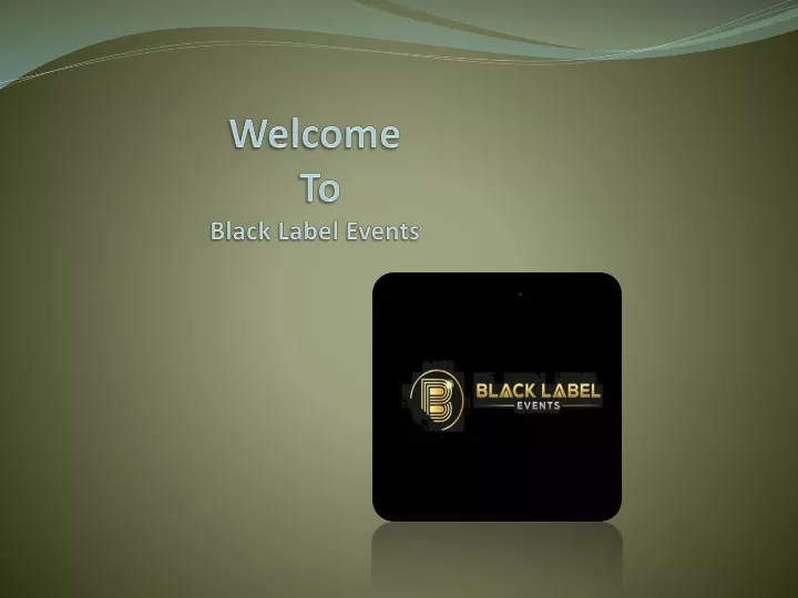 welcome to black label events