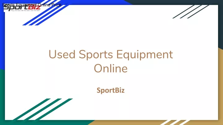 used sports equipment online