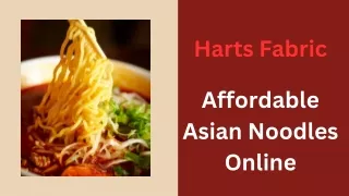 Affordable Asian Noodles Online