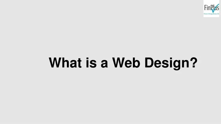 what is a web design