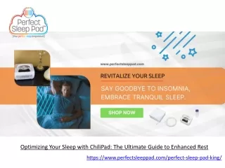 Optimizing Your Sleep with ChiliPad The Ultimate Guide to Enhanced Rest