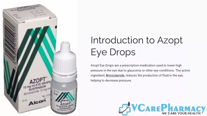 introduction to azopt eye drops