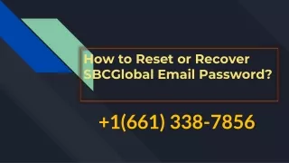 How to Reset or Recover SBCGlobal Email Password?  1(661) 338-7856