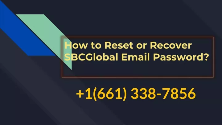 how to reset or recover sbcglobal email password