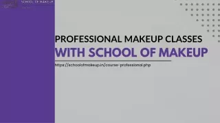 Professional Makeup Classes with School of Makeup