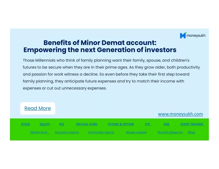 benefits of minor demat account empowering