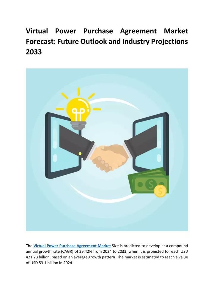 virtual power purchase agreement market forecast