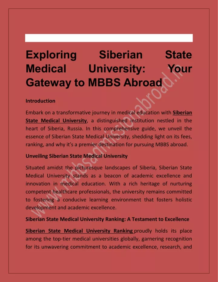 exploring medical gateway to mbbs abroad