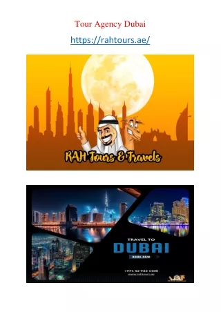 Tour Agency Dubai
