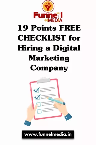 19 Points FREE CHECKLIST for Hiring a Digital Marketing Company