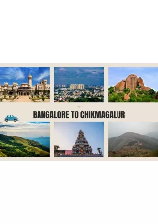Bangalore to Chikmagalur Cab