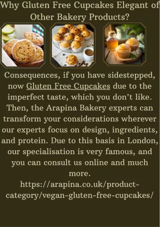Why Gluten Free Cupcakes Elegant of Other Bakery Products