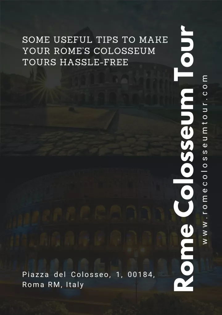 rome colosseum tour