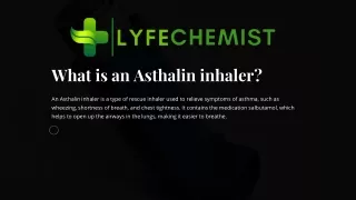 Asthalin Inhaler: Easy Breathe For Asthma Relief