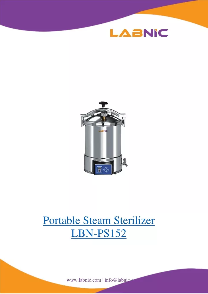 portable steam sterilizer lbn ps152