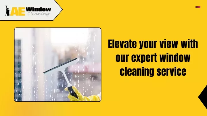 elevate your view with our expert window cleaning