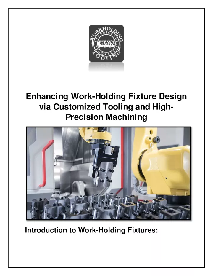 enhancing work holding fixture design