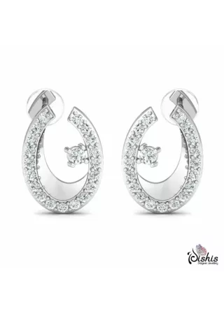 925 Sterling Silver Scarlett Studs Earrings by Dishis Jewels