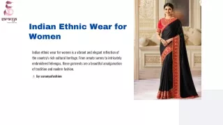 Radiant Elegance: Embracing Traditional Ethnic Dress for Women  Indian