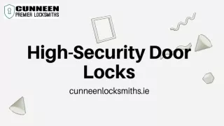 Elevate Security with High-Security Door Locks Excellence