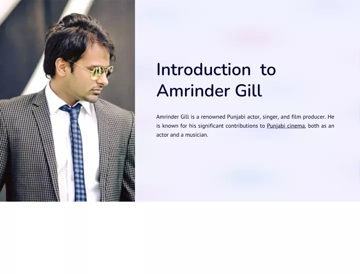 introduction to amrinder gill