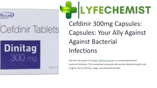 Cefdinir 300mg Capsules: Your Ally Against Bacterial Infections