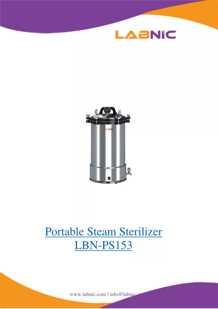 portable steam sterilizer lbn ps153