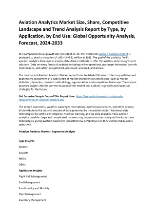 aviation analytics market size share competitive