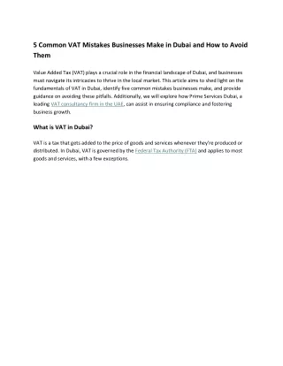 5 common vat mistakes businesses make in dubai