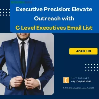 Executive Precision-Elevate Outreach with C Level Executives Email List