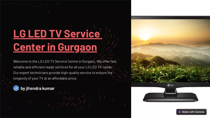 lg led tv service center in gurgaon