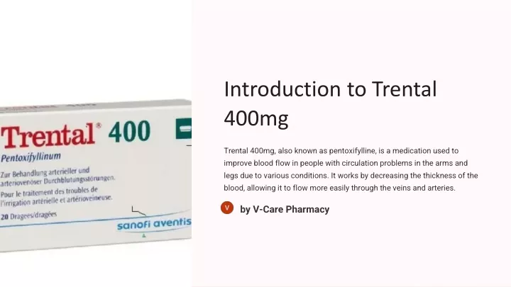 introduction to trental 400mg