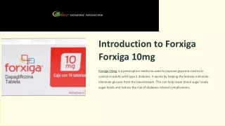 Forxiga 10mg | Manage diabetes And Empower Your Health