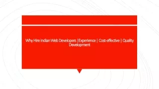 Why Hire Indian Web Developers |Experience | Cost-effective