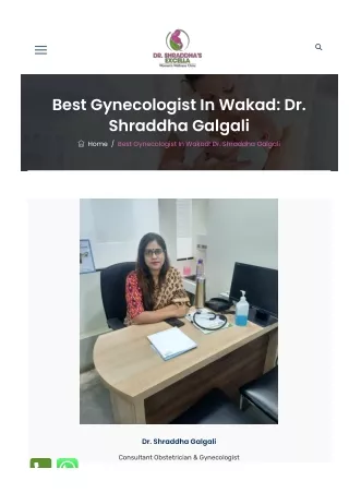 best-gynecologist-in-wakad- Dr. Shraddha Galgali