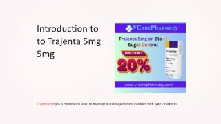 Managing Blood Sugar Levels with Trajenta 5mg