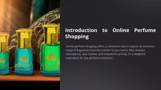 Introduction to Online Perfume Shopping