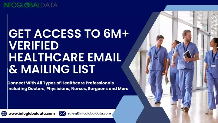 get access to 6m verified healthcare email