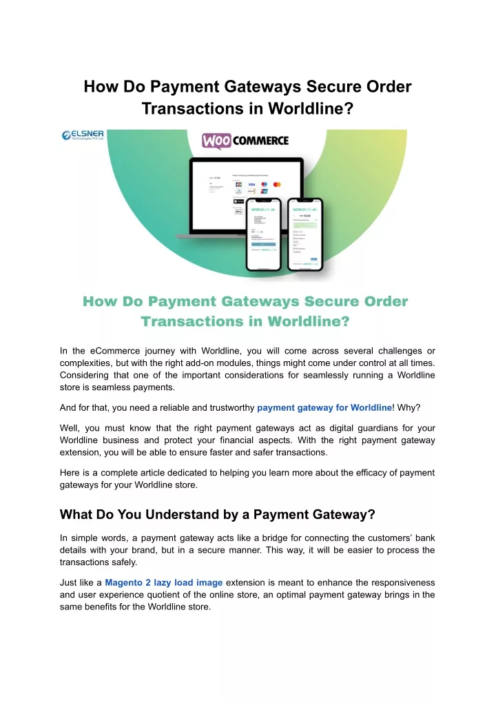 how do payment gateways secure order transactions